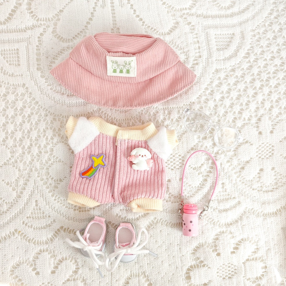 Pink Baby Doll Pajama Set with Accessories
