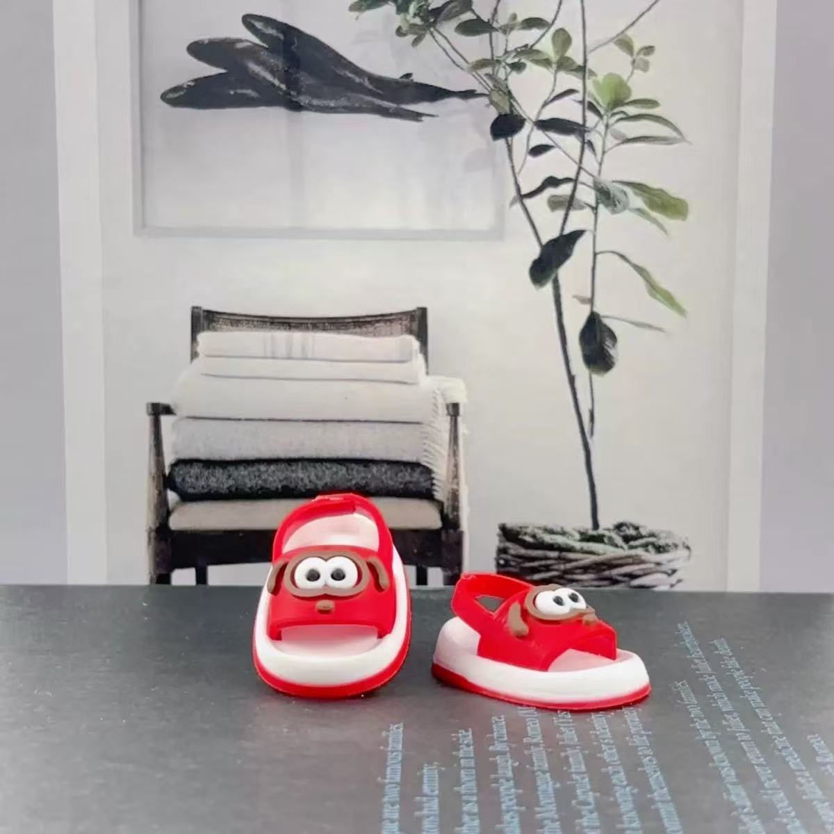 Mini Shark Sandals for 17cm Dolls - 7 Color Options (Doll Not Included)