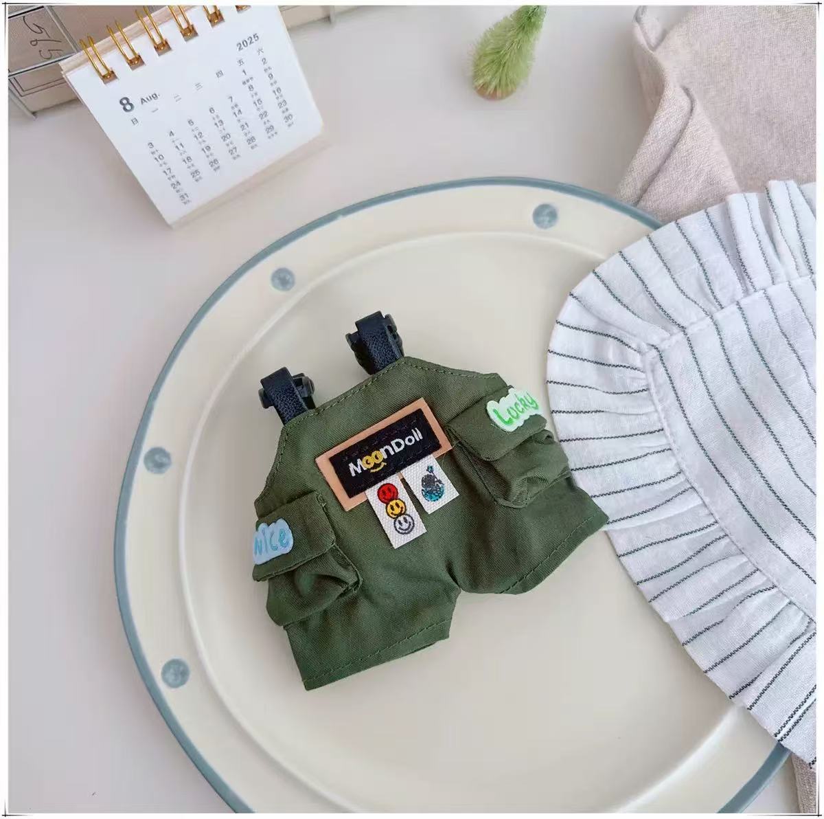 Handmade Denim Overalls for Vinyl Dolls - 5 Color Options (Fits 17cm Dolls)