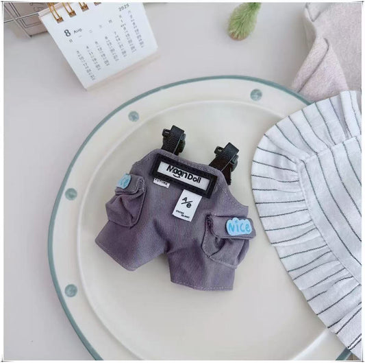 Handmade Denim Overalls for Vinyl Dolls - 5 Color Options (Fits 17cm Dolls)