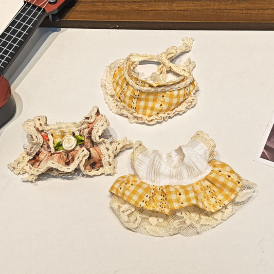 Vintage Lace Prairie Dress Set with Hat