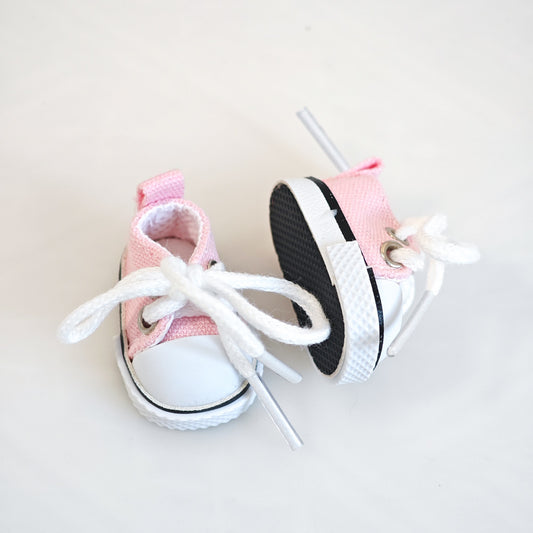 Classic Canvas Sneakers | Adjustable Lace-Up Doll Shoes