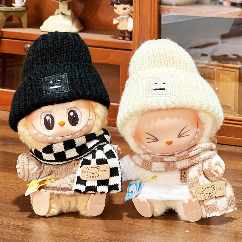 Autumn Winter Knitted Cozy Outfit for 10cm Dolls