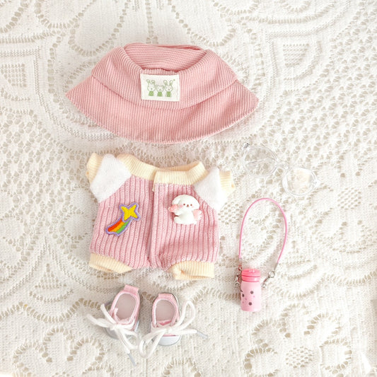 Pink Baby Doll Pajama Set with Accessories