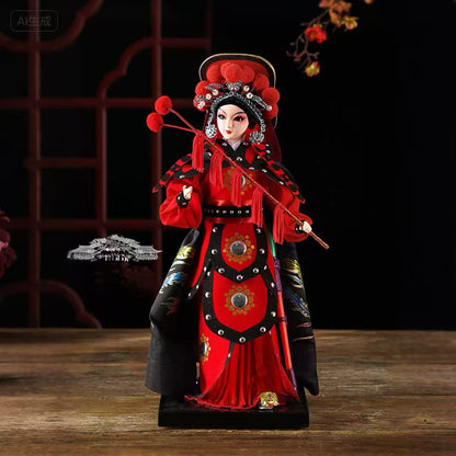 Chinese Opera Doll Set - Yang Yuhuan, Mulan & Wang Zhaojun (34cm Handmade Display Dolls)
