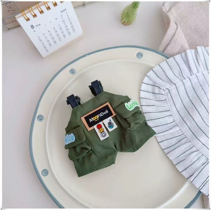 Handmade Denim Overalls for Vinyl Dolls - 5 Color Options (Fits 17cm Dolls)