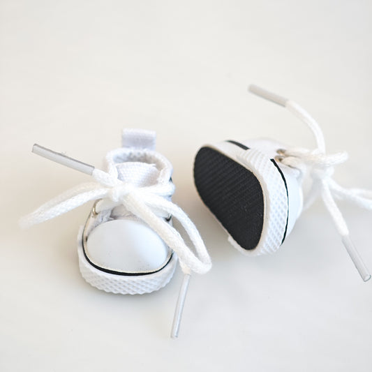 Classic Canvas Sneakers | Adjustable Lace-Up Doll Shoes