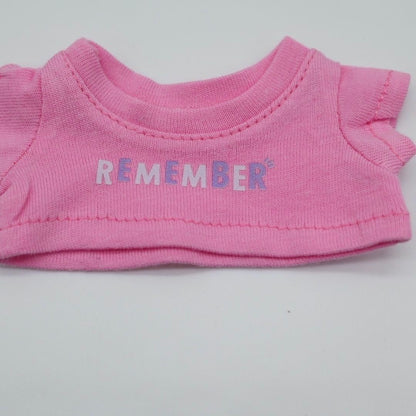 Pink Corduroy Overall Set – 3-Piece Outfit for 17cm Dolls